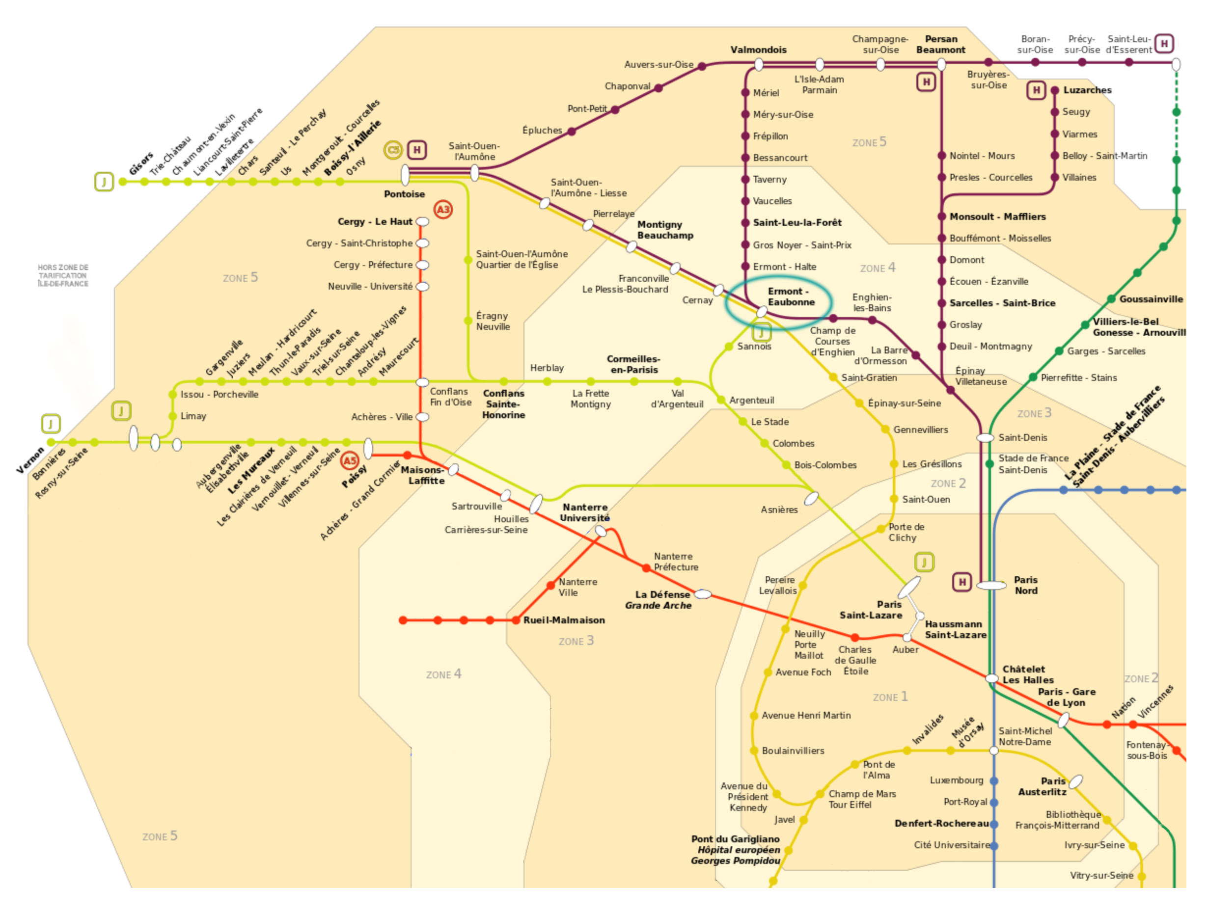 Cabinet d'Orthodontie - Gare d'Ermont-Eaubonne- Venir en train, ligne H, ligne J, RER C